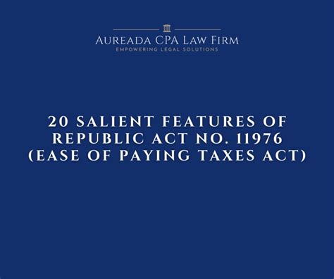 aureada cpa law firm|20 Salient Features of the Newest Tax Reform in the Philippines .